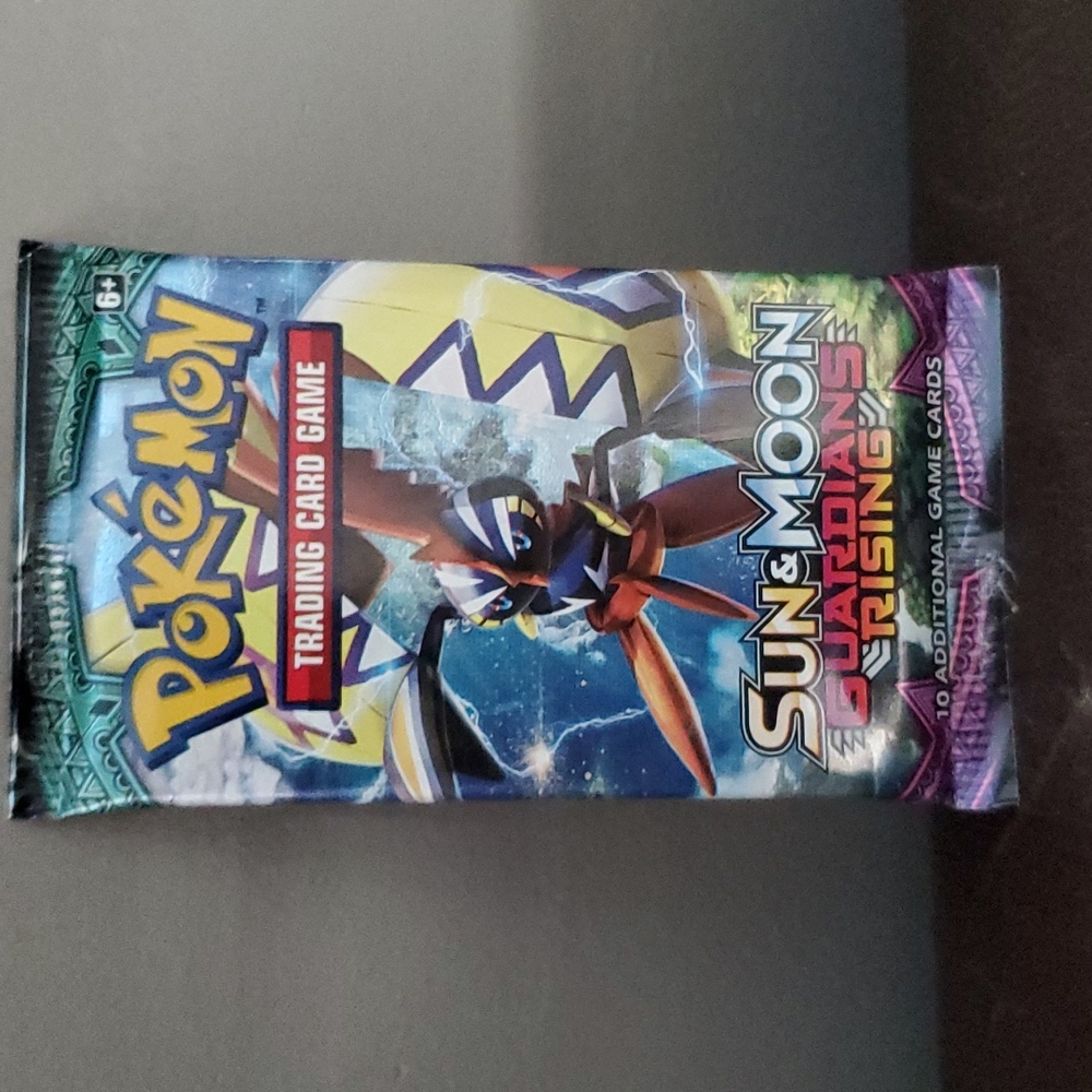 Kids Pokémon trading cards sun and moon guardians rising
